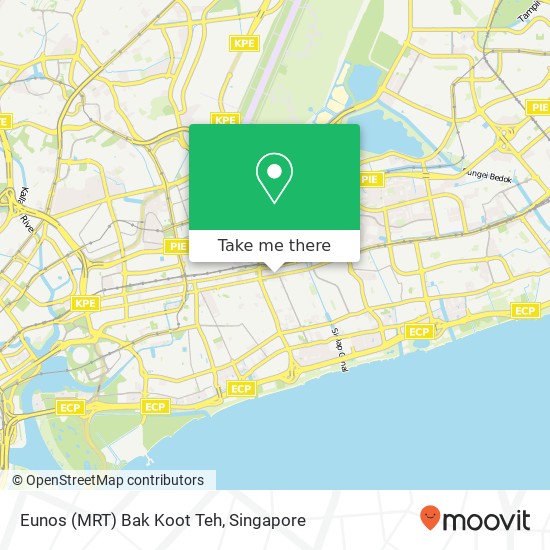 Eunos (MRT) Bak Koot Teh map