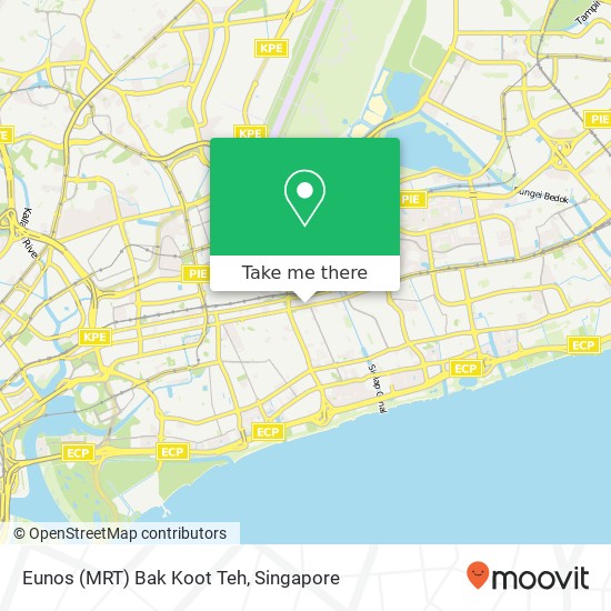 Eunos (MRT) Bak Koot Teh地图