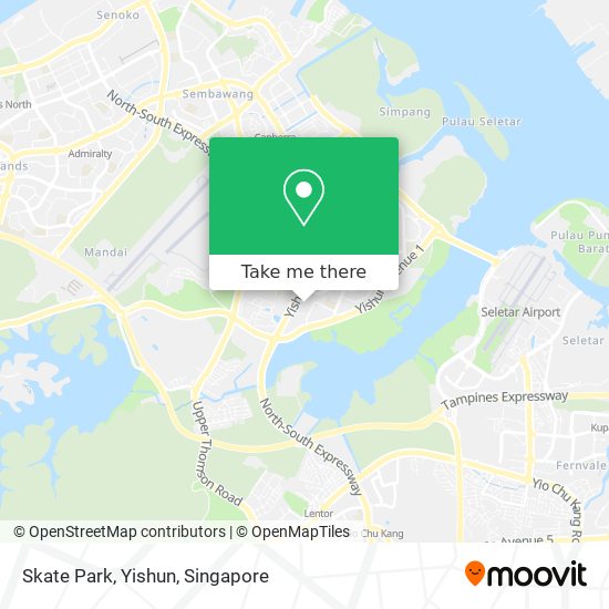 Skate Park, Yishun map