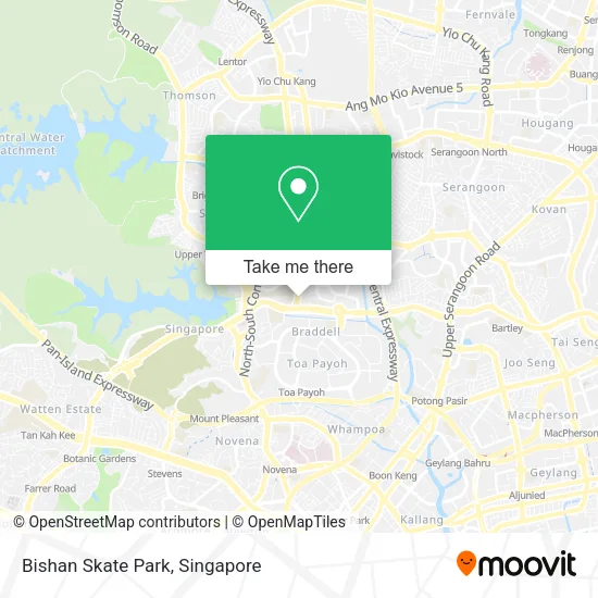 Bishan Skate Park地图