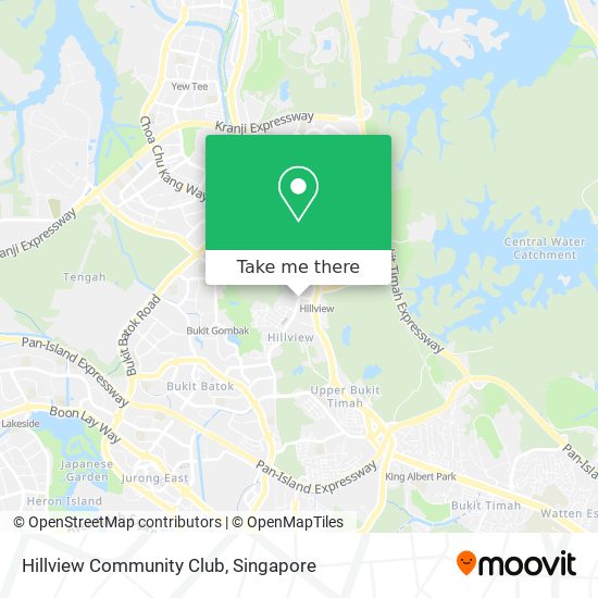 Hillview Community Club map