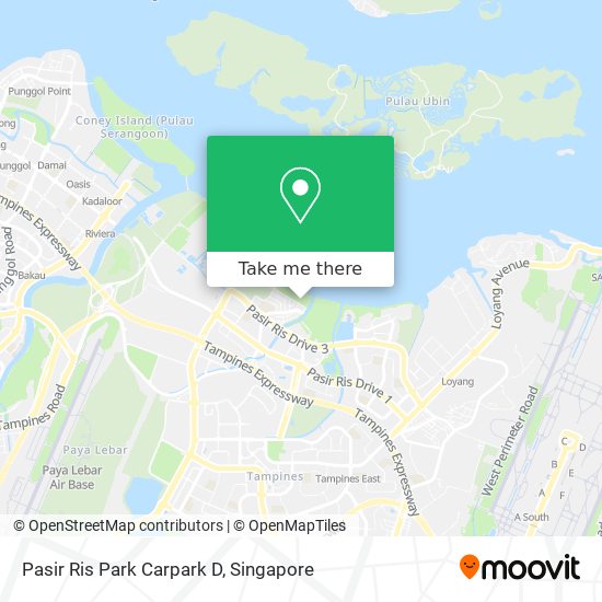 Pasir Ris Park Carpark D map