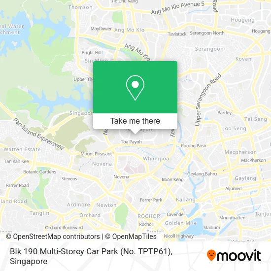 Blk 190 Multi-Storey Car Park (No. TPTP61)地图