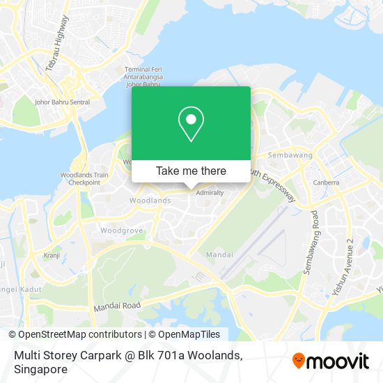 Multi Storey Carpark @ Blk 701a Woolands map