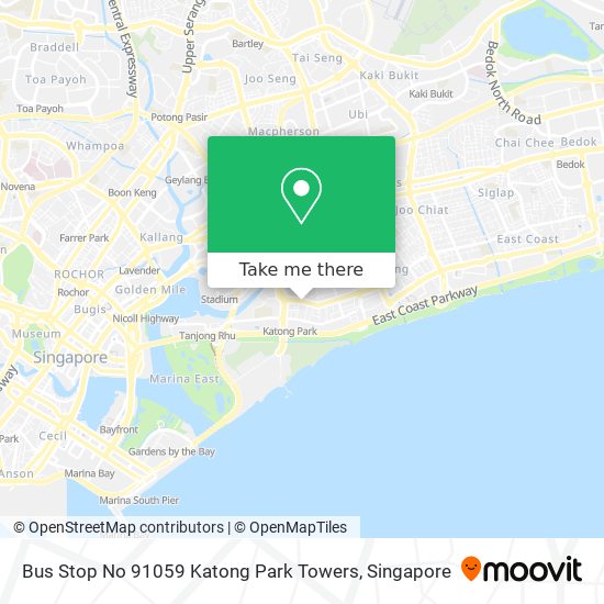 Bus Stop No 91059 Katong Park Towers map