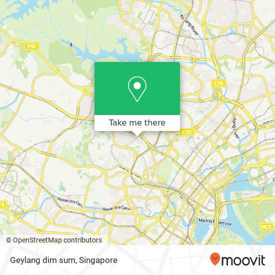 Geylang dim sum map