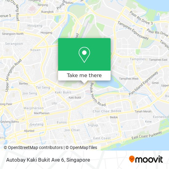 Autobay Kaki Bukit Ave 6 map