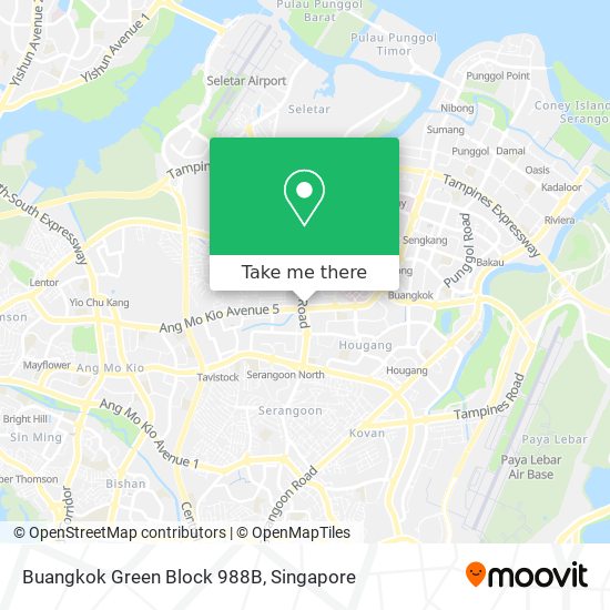 Buangkok Green Block 988B地图