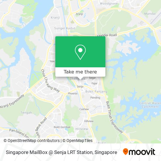 Singapore MailBox @ Senja LRT Station map