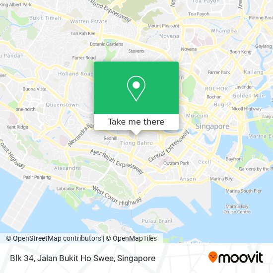 Blk 34, Jalan Bukit Ho Swee map