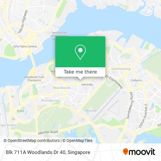 Blk 711A Woodlands Dr 40 map