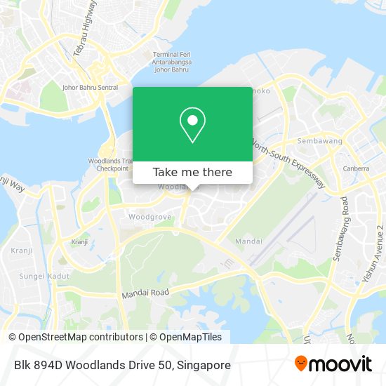 Blk 894D Woodlands Drive 50地图