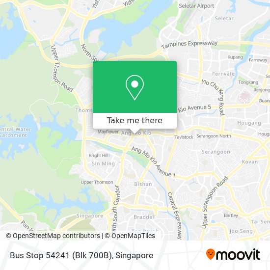 Bus Stop 54241 (Blk 700B) map