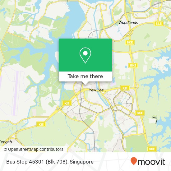 Bus Stop 45301 (Blk 708)地图