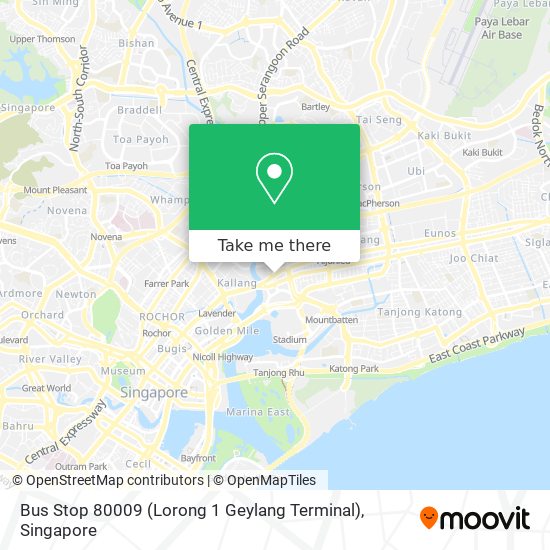 Bus Stop 80009 (Lorong 1 Geylang Terminal) map