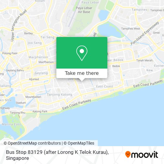 Bus Stop 83129 (after Lorong K Telok Kurau)地图