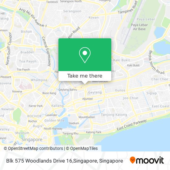 Blk  575 Woodlands Drive 16,Singapore map