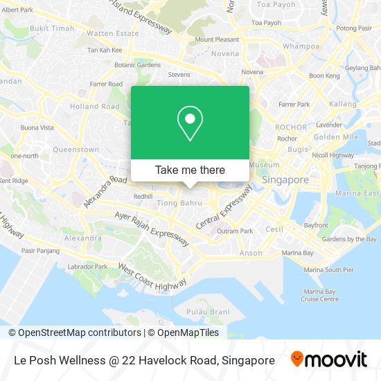 Le Posh Wellness @ 22 Havelock Road map