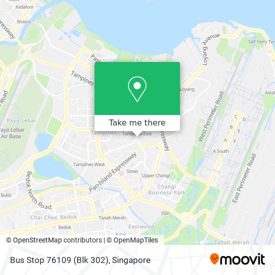 Bus Stop 76109 (Blk 302) map