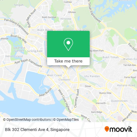 Blk 302 Clementi Ave 4地图