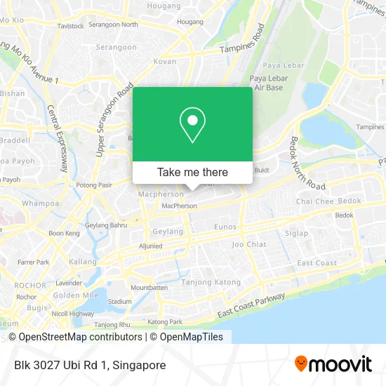 Blk 3027 Ubi Rd 1 map
