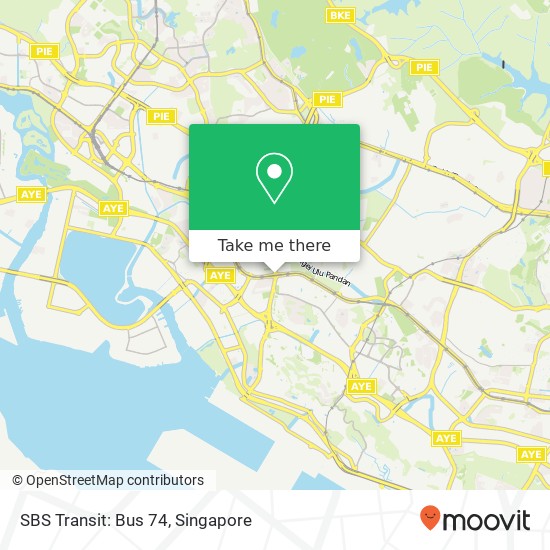 SBS Transit: Bus 74地图