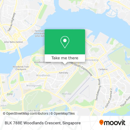 BLK 788E Woodlands Crescent map