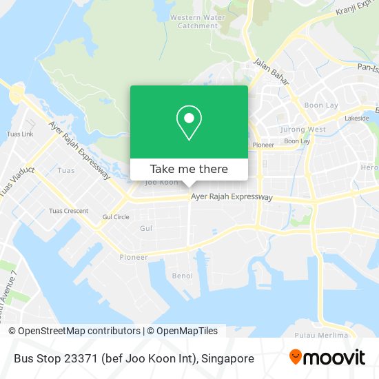 Bus Stop 23371 (bef Joo Koon Int) map