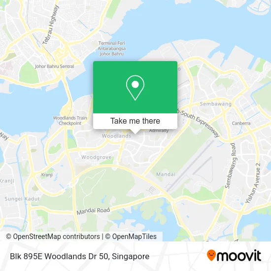 Blk 895E Woodlands Dr 50地图