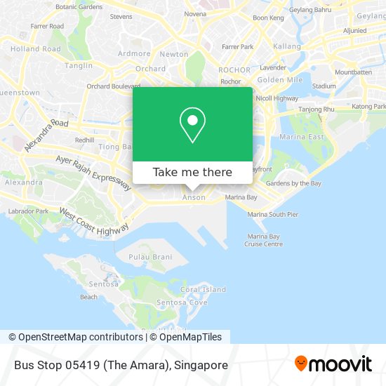 Bus Stop 05419 (The Amara) map