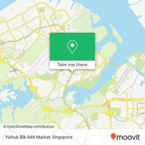 Yishub Blk 848 Market map