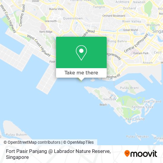 Fort Pasir Panjang @ Labrador Nature Reserve map