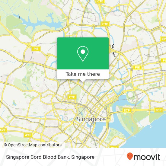 Singapore Cord Blood Bank map