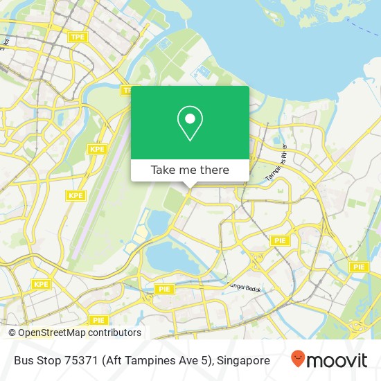 Bus Stop 75371 (Aft Tampines Ave 5) map