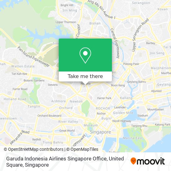 Garuda Indonesia Airlines Singapore Office, United Square地图
