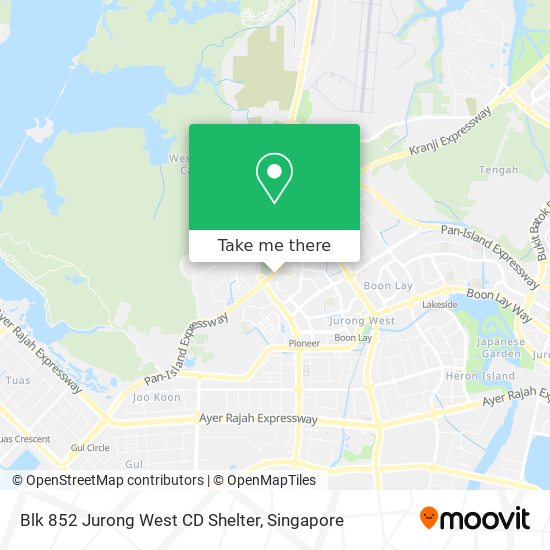 Blk 852 Jurong West CD Shelter map