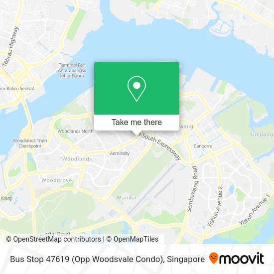 Bus Stop 47619 (Opp Woodsvale Condo) map