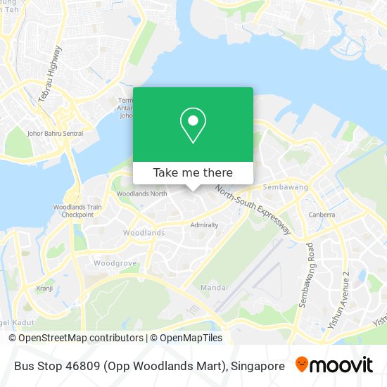 Bus Stop 46809 (Opp Woodlands Mart)地图