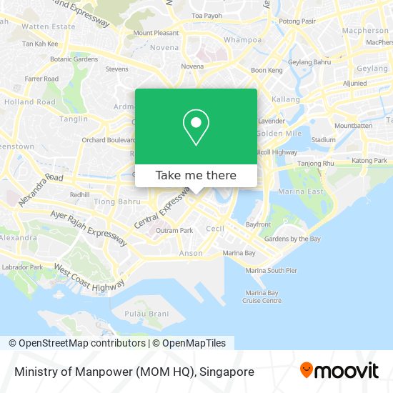 Ministry of Manpower (MOM HQ)地图