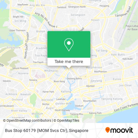 Bus Stop 60179 (MOM Svcs Ctr) map