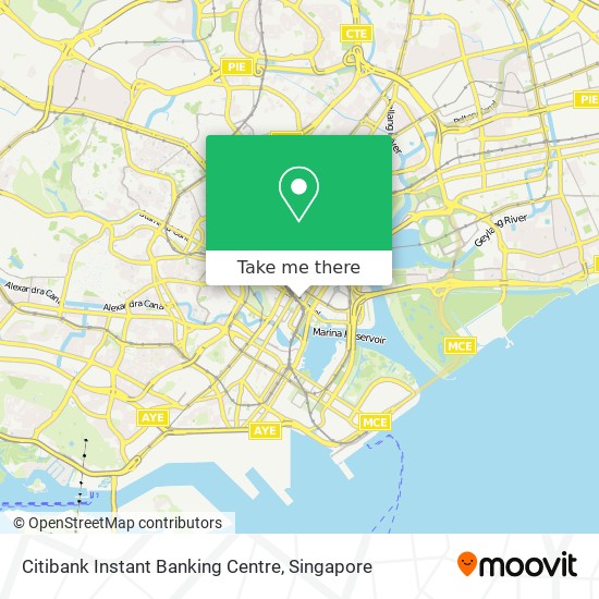 Citibank Instant Banking Centre map