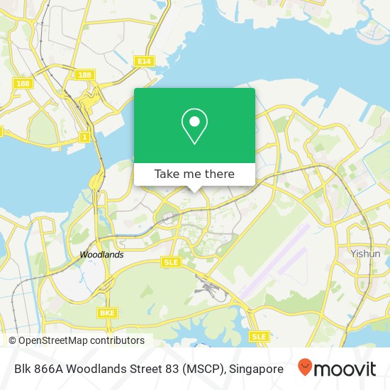 Blk 866A Woodlands Street 83 (MSCP) map
