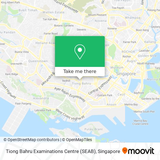 Tiong Bahru Examinations Centre (SEAB) map