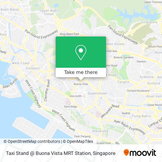 Taxi Stand @ Buona Vista MRT Station map