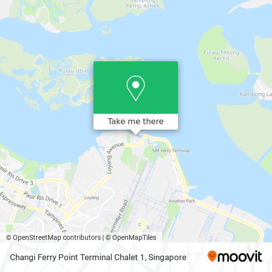 Changi Ferry Point Terminal Chalet 1 map