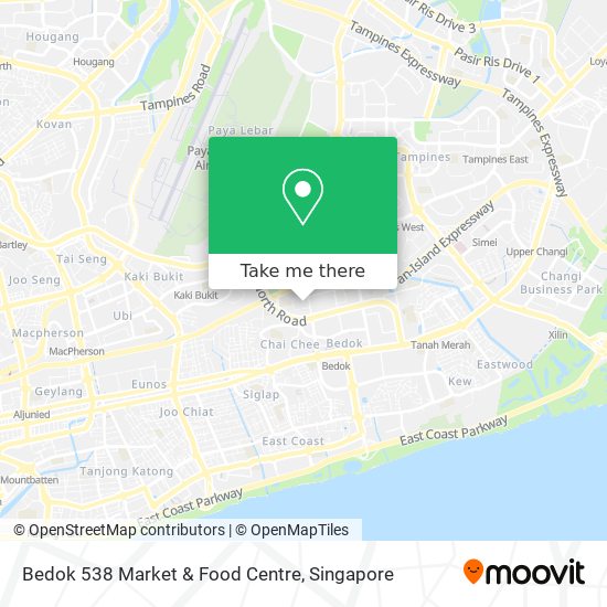 Bedok 538 Market & Food Centre map