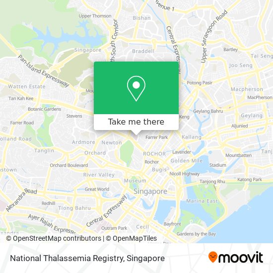 National Thalassemia Registry map