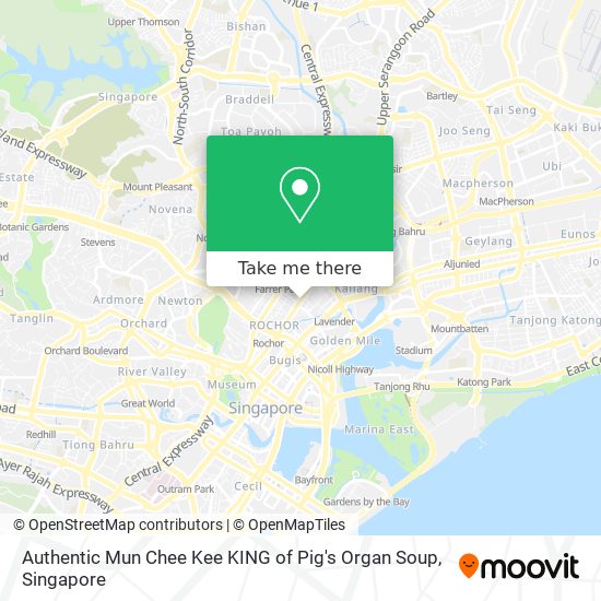 Authentic Mun Chee Kee KING of Pig's Organ Soup map