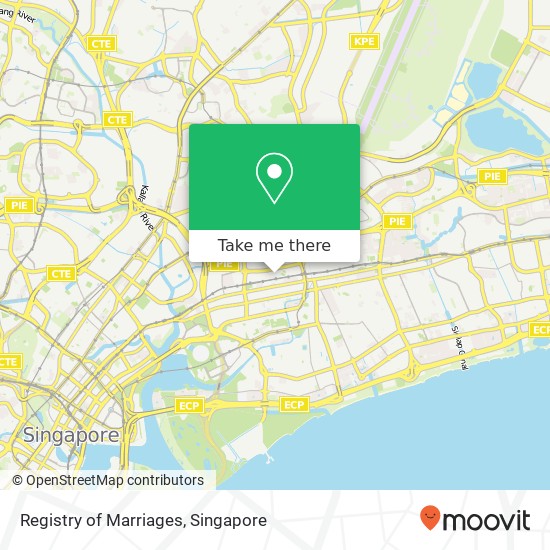 Registry of Marriages map