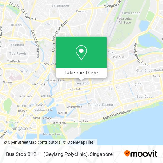 Bus Stop 81211 (Geylang Polyclinic) map
